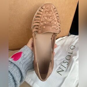 Nisolo Women's Woven Leather huarache